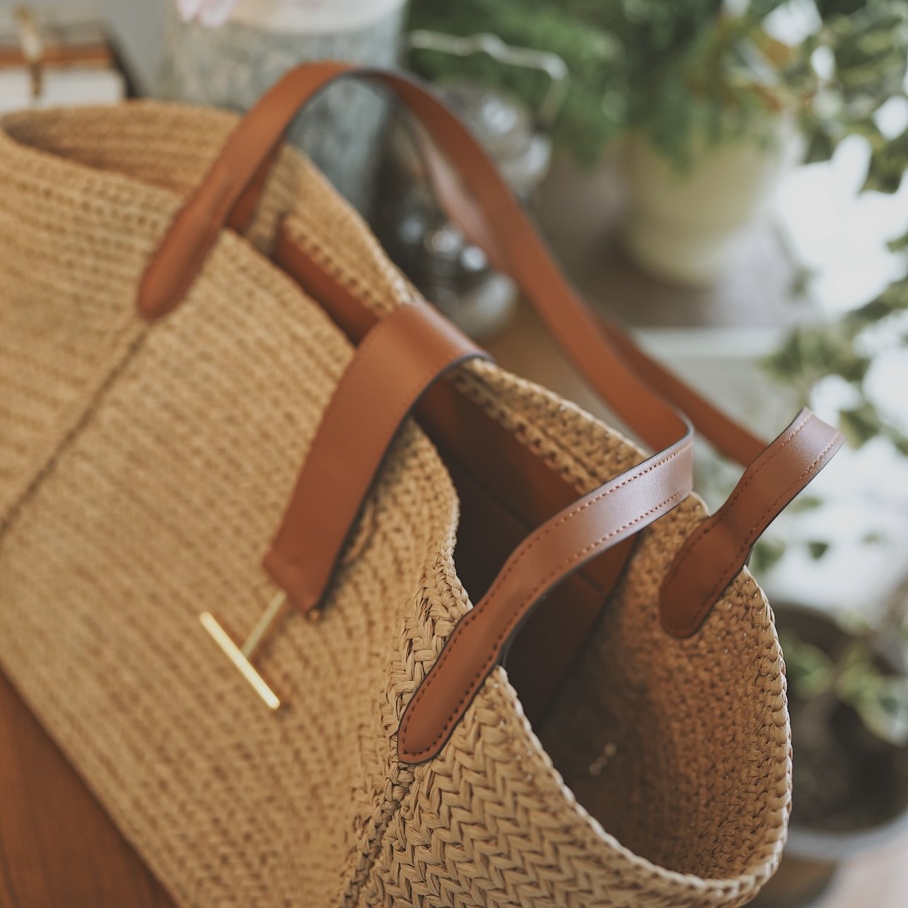 Women's Woven Large Capacity Vacation Beach Vegetable Bags