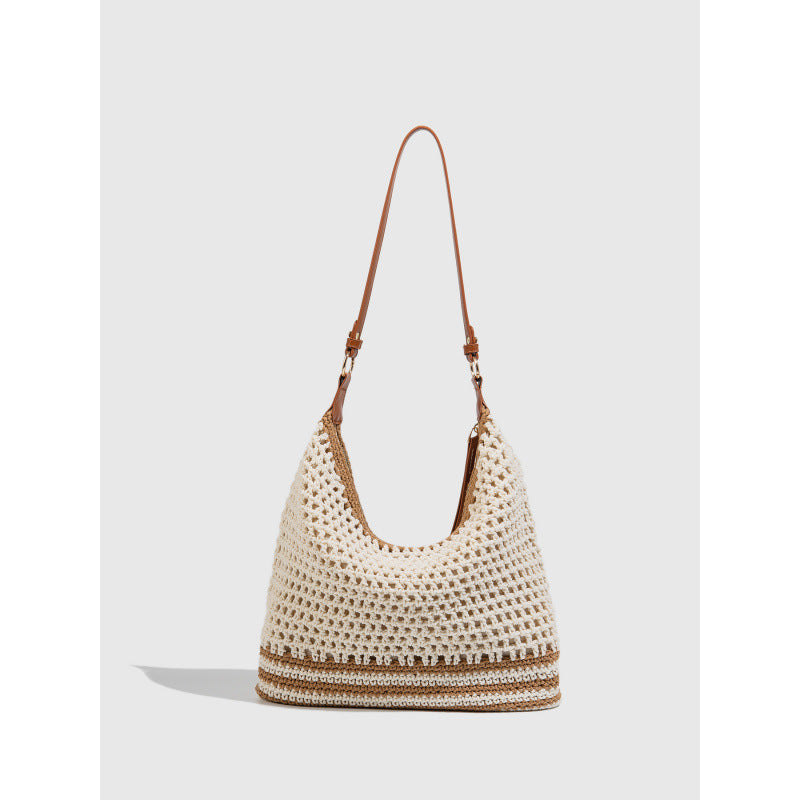 Hollow Woven Vacation Beach Fashion Large Tote Bags