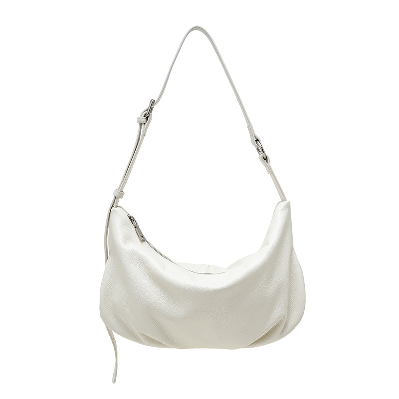 Women's Light Color One Niche Pleated Underarm Women's Shoulder Bag