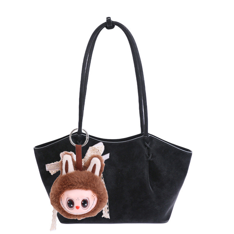 Women's Frosted Leather Portable Pendant Fashion Genuine Women's Messenger Bag