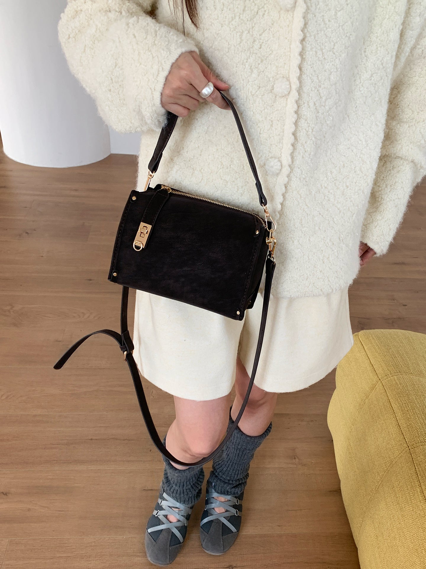 Women's Box Retro Affordable Luxury High-grade Commute Women's Handbag