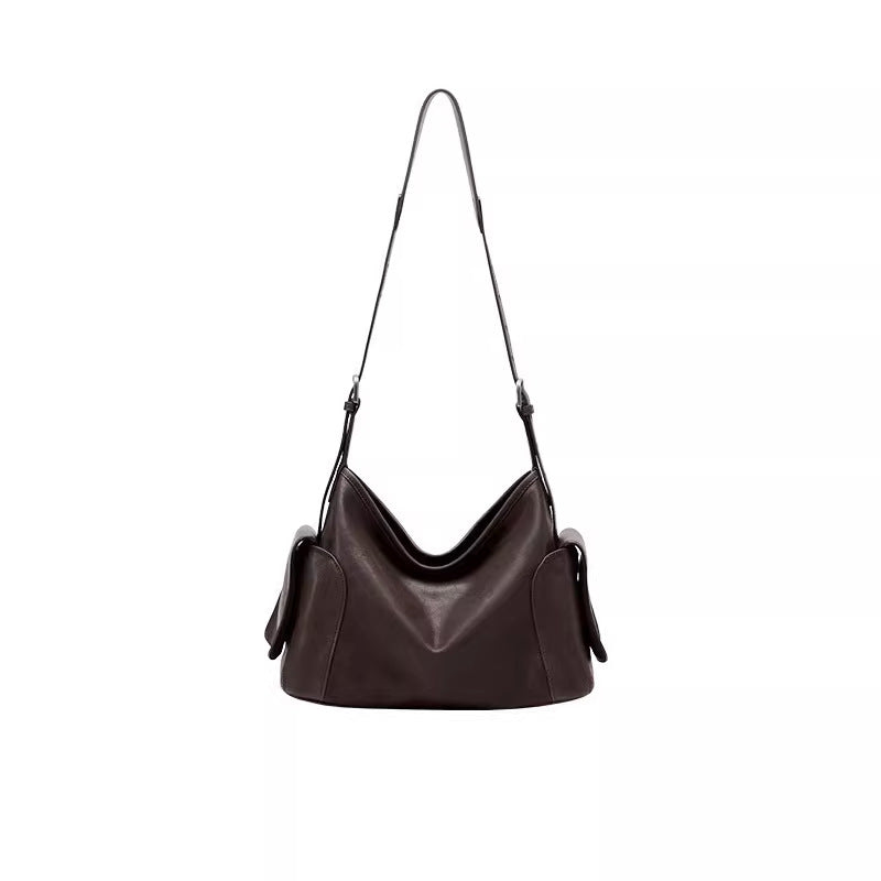 Fashion Vegetable Tanned Sheepskin Genuine Leather Bags