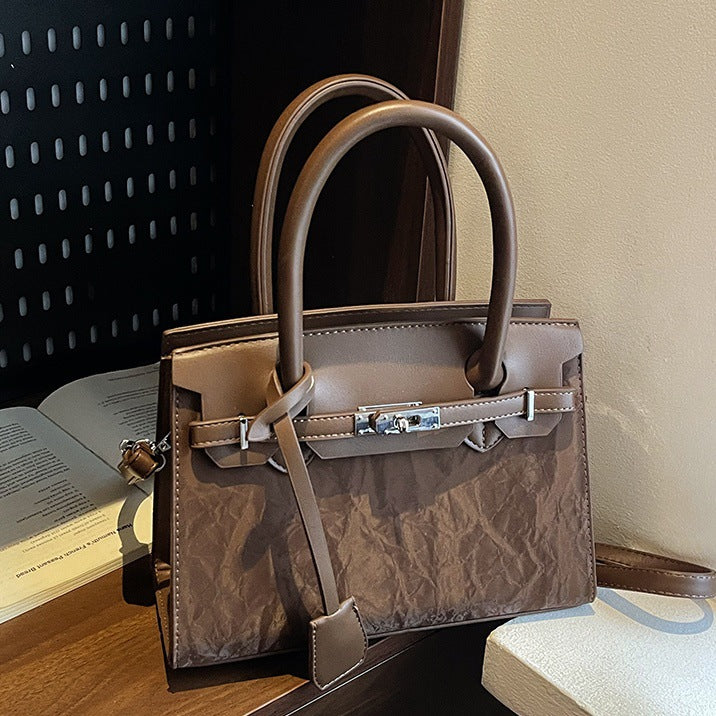 Women's Simple Retro Commuter Korean Style Tote Bag