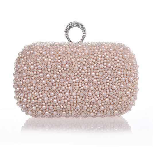 Pearl Embroidery Banquet Clutch Bridesmaid Bridal Bags