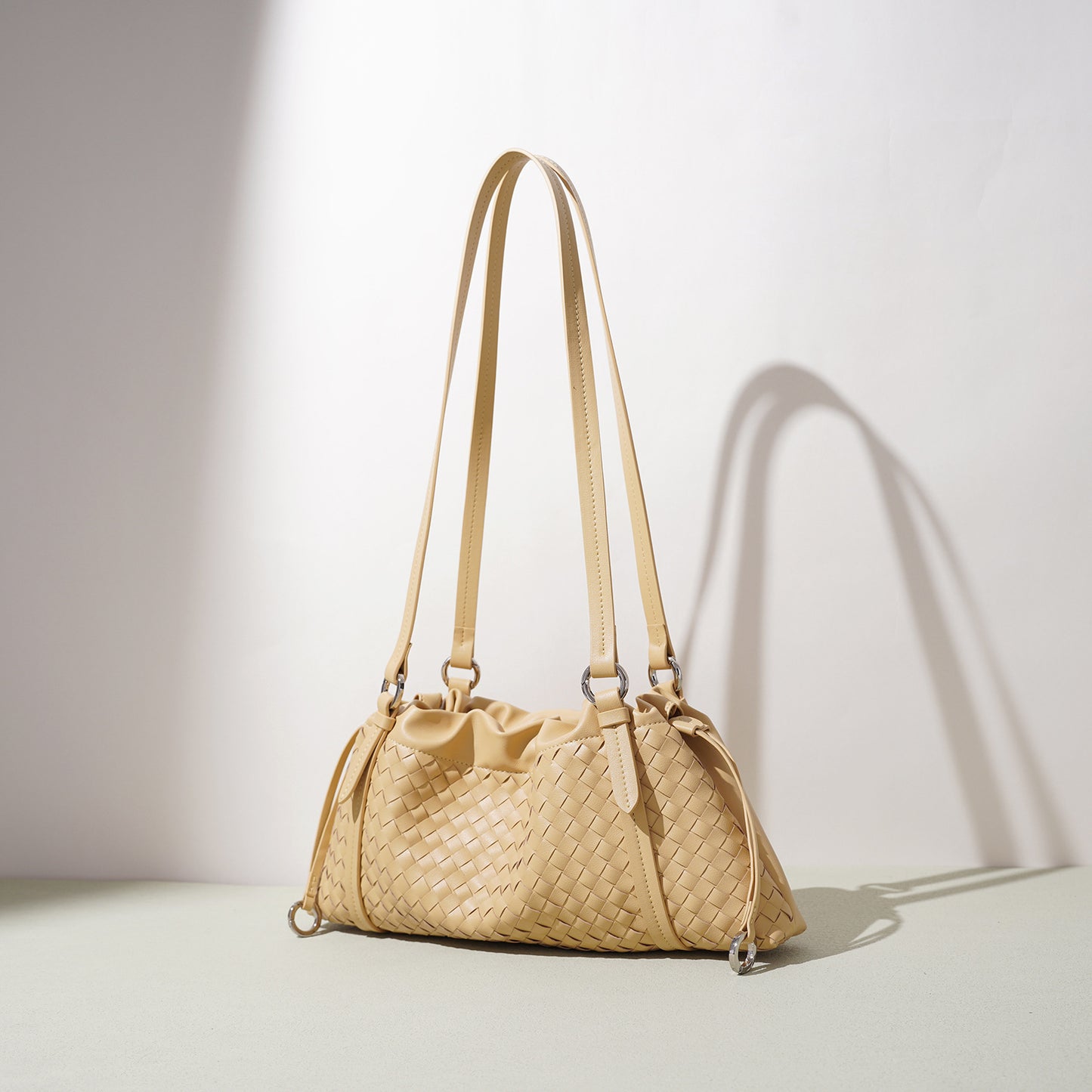 Genuine Leather Fashion Classic Pleated Design Premium Bags