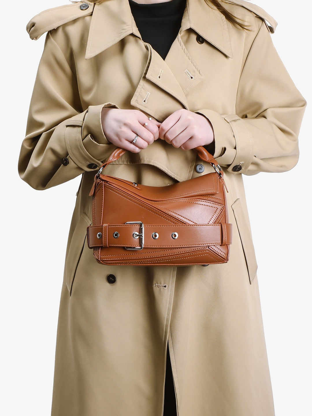Versatile Geometric Fashionable High-grade Callie Motorcycle Bags