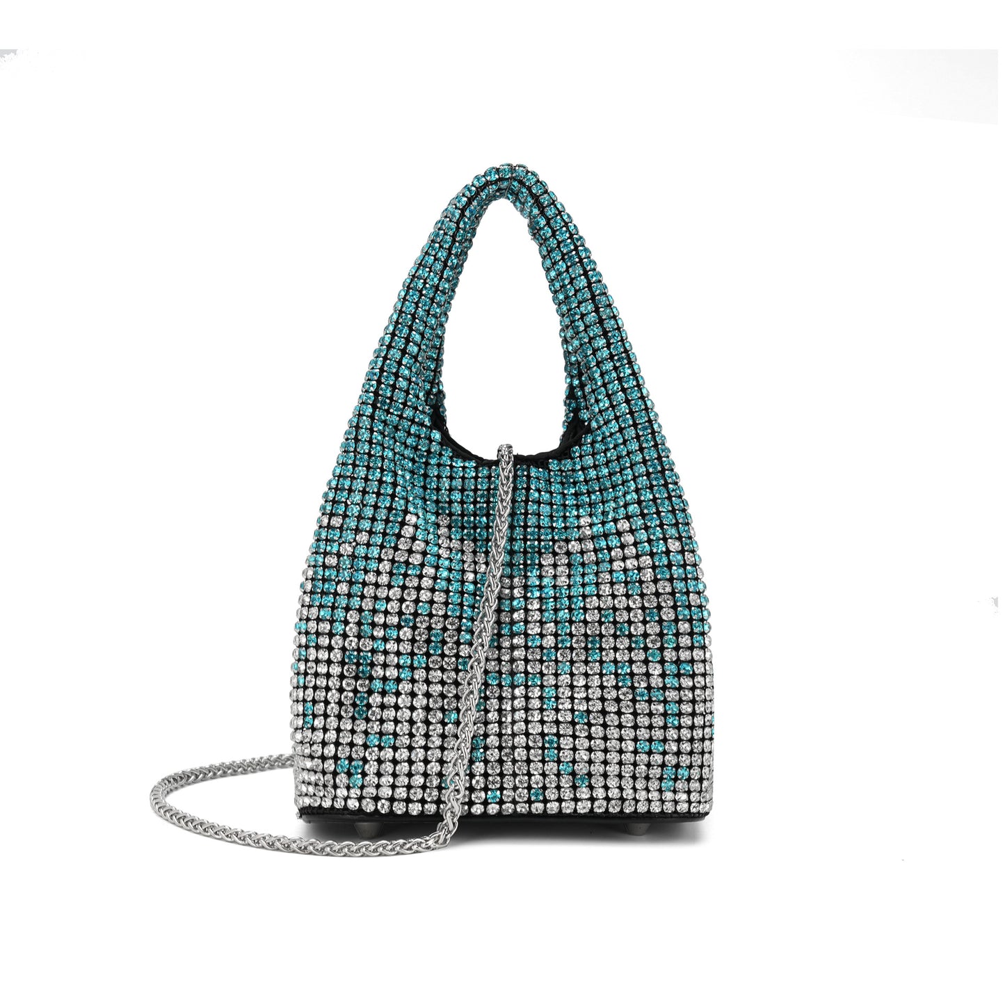 Women's Vest Diamond Summer Fashion Bucket-shaped Sier Lion Dinner Bag