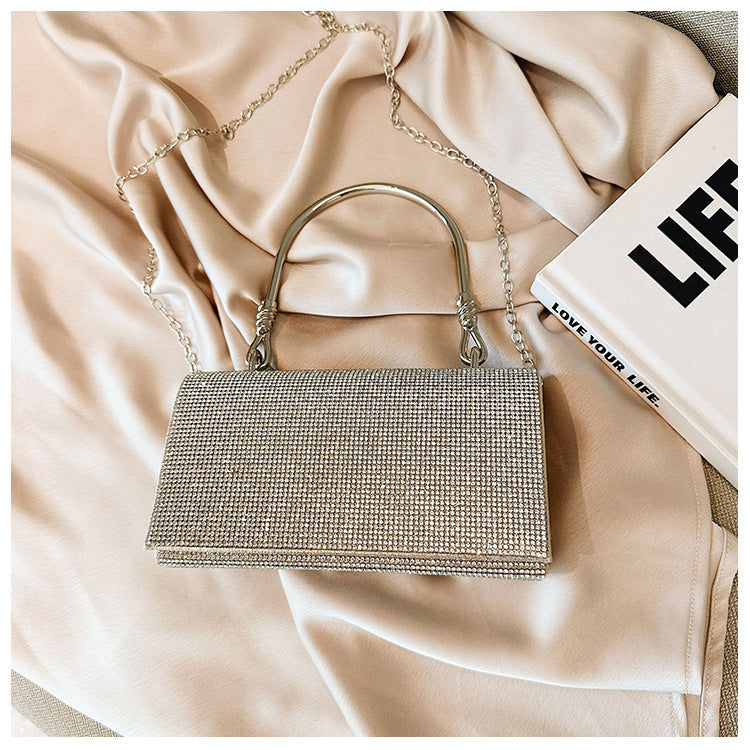 Full Diamond Shiny Birthday Wedding Banquet Dinner Bag