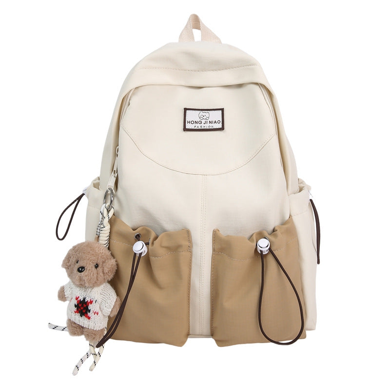 Women's & Men's Lightweight Simple College Fashion Trendy Large Primary School Bag