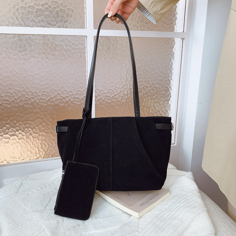 Women's Style Niche Large Capacity Totes Leather Leisure Commute Tote Bag