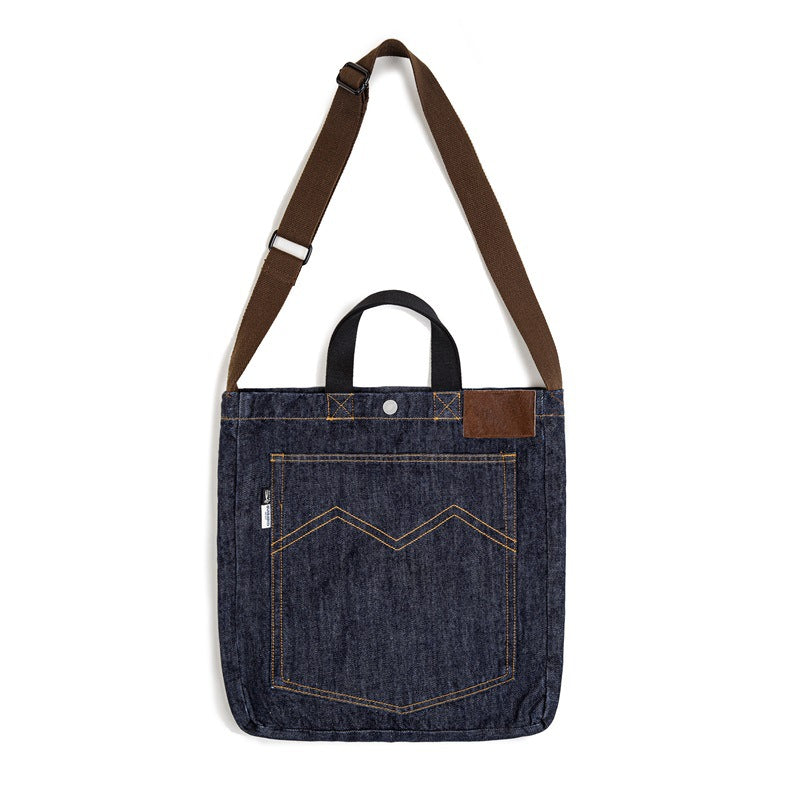 Madden American Retro Denim Embroidered Large Capacity Men's Chest Bag