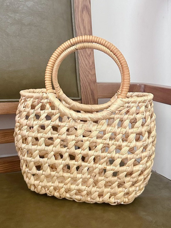 Women's Straw Woven Vacation Beach Fashion Retro Bags