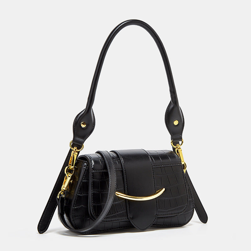 Women's Simple Niche Design Fashion Underarm Crocodile Women's Shoulder Bag