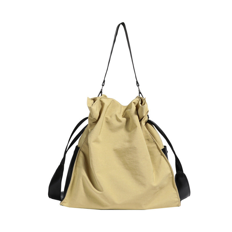 Women's Korean Large Capacity Drawstring College Style Shoulder Bags