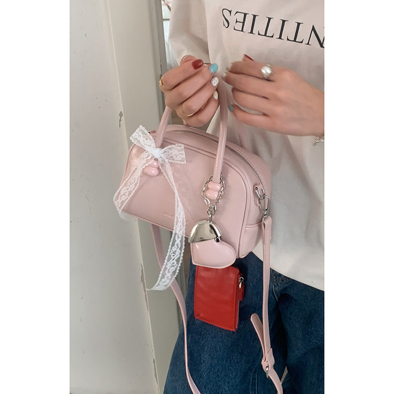 Women's Spring Fashion Portable Bowling Korean Small Square Bags