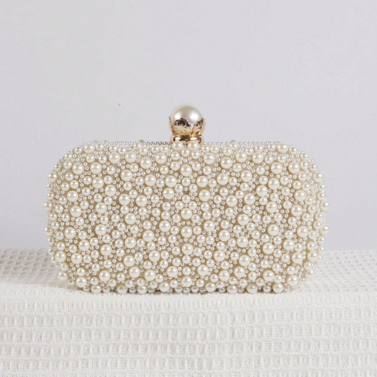 Women's Party Banquet Pearl Ball Beads Clutch Beaded Dinner Bag