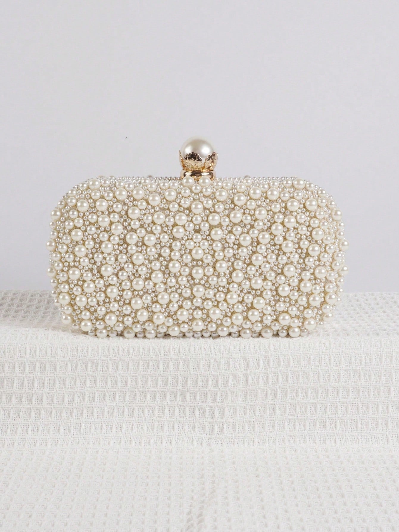 Women's Party Banquet Pearl Ball Beads Clutch Beaded Dinner Bag