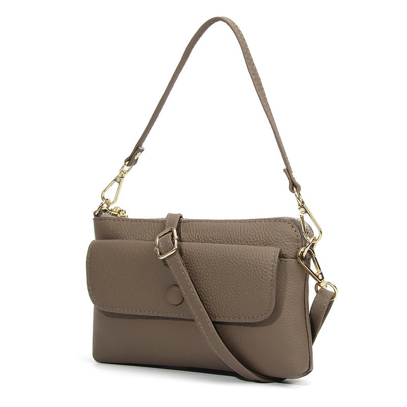 Women's Cell Lightweight Summer First Layer Cattlehide Fashion Simple Women's Messenger Bag