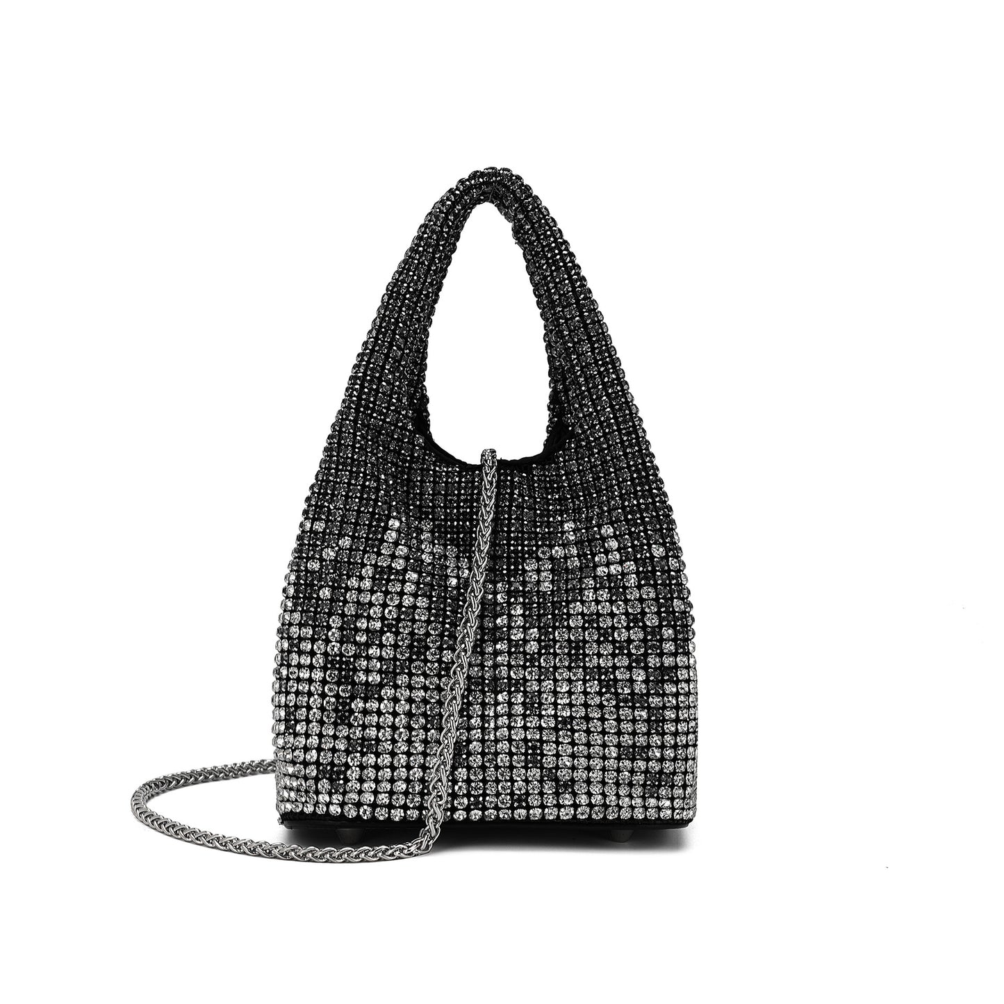 Women's Vest Diamond Summer Fashion Bucket-shaped Sier Lion Dinner Bag