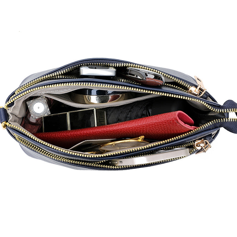 Women's Leather Fashion Top Layer Cowhide High Women's Shoulder Bag