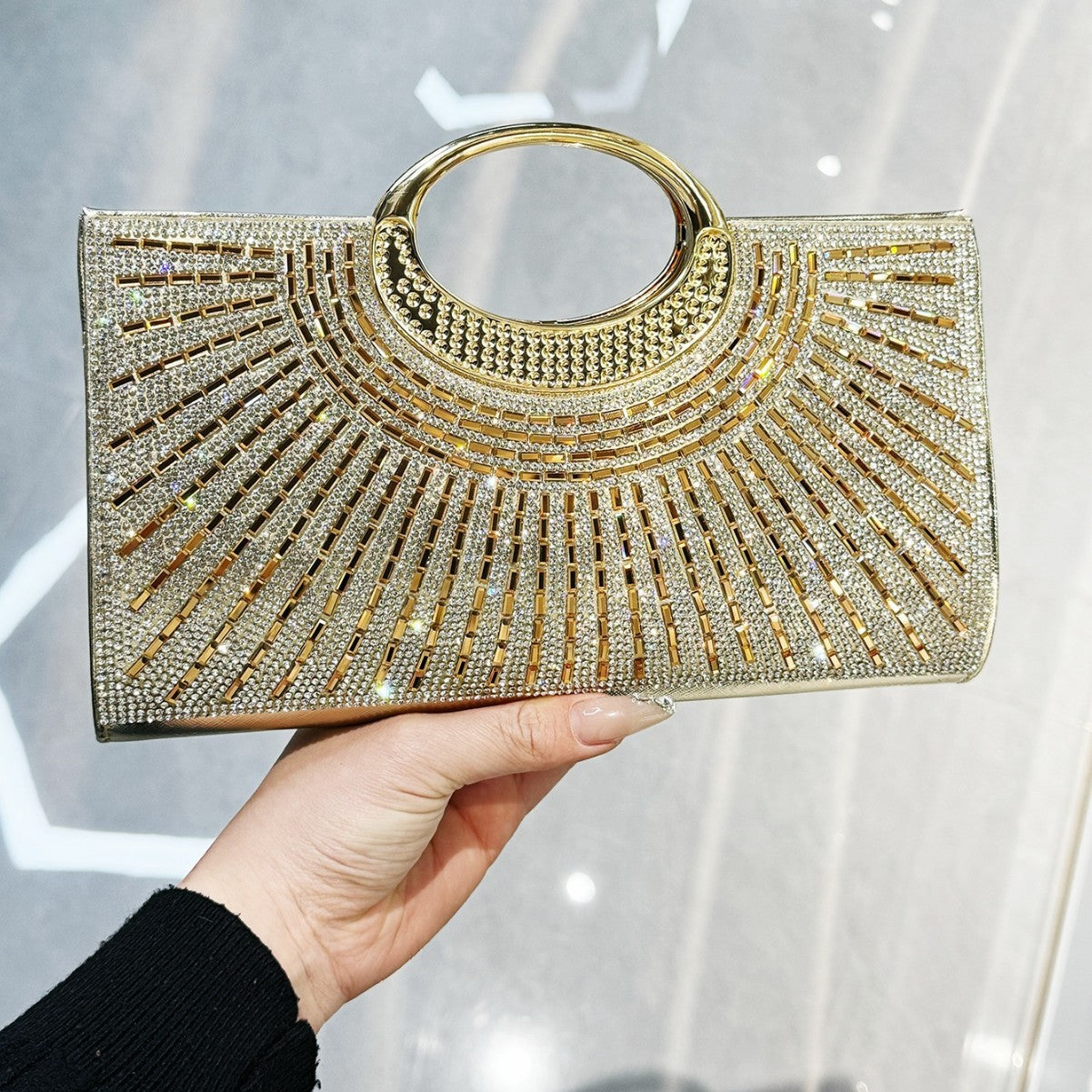 Clutch Premium Texture Diamond Flash Party Dinner Bag