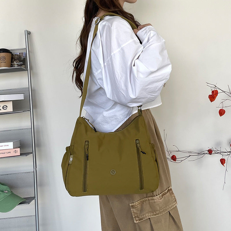 Lady Fashion Large Capacity Water-repellent Nylon Women's Messenger Bag