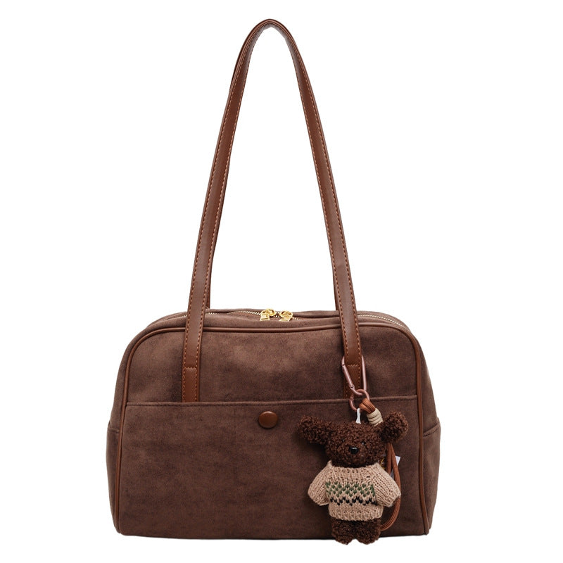 Korean Style Retro Large Capacity Pillow Light Luxury Portable Tote Bags