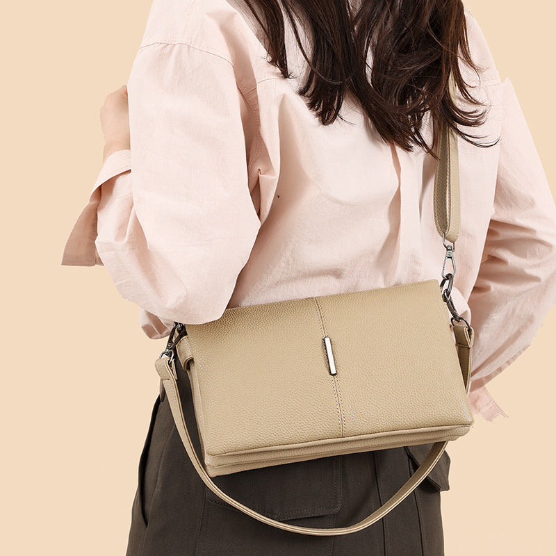 Women's Genuine Underarm First Layer Cowhide Commuter Bags