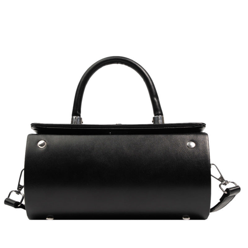 Women's French Minority Solid Color Simple Portable Western Shoulder Bags