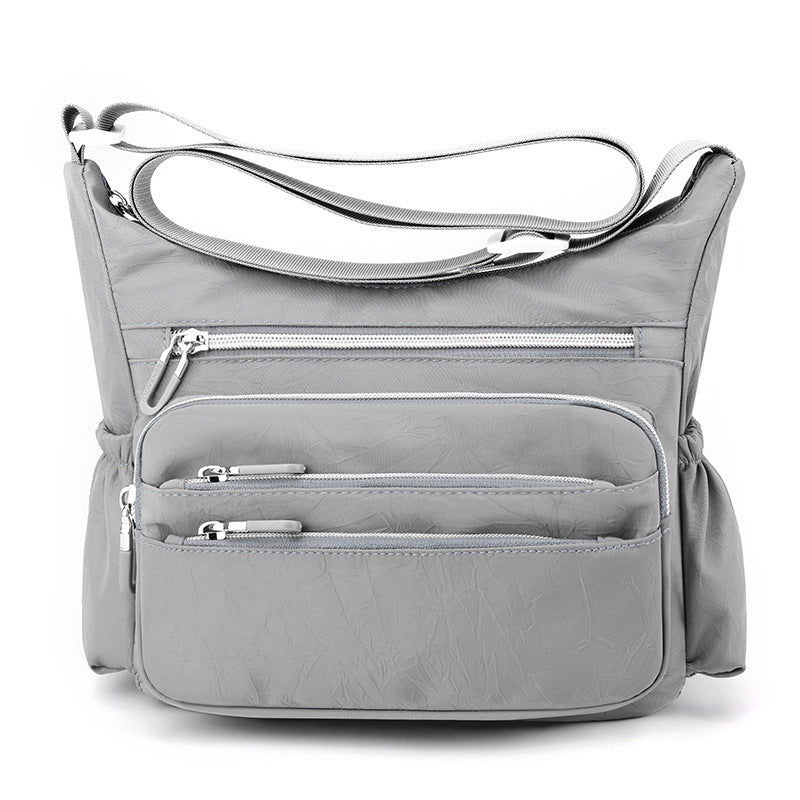 Simple Trendy Large Capacity Textured Nylon Women's Shoulder Bag