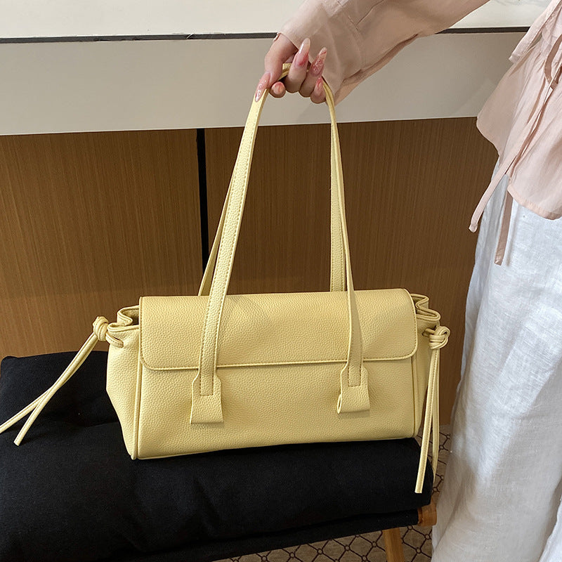 Women's Korean Style Niche Underarm Fashion Summer Lychee Tote Bag