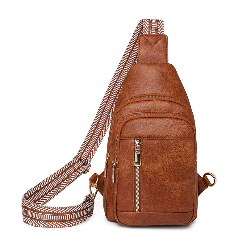 Fashion Prepuce Retro Large Capacity Simple High Women's Chest Bag, Fanny Pack