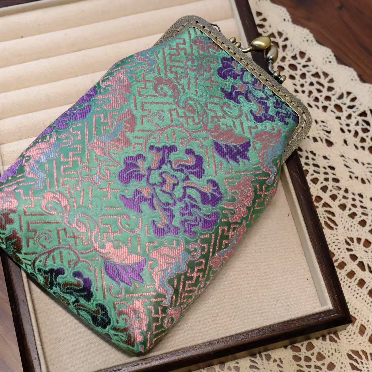 Retro Tassel Frame Handmade Ancient Style Female Purses