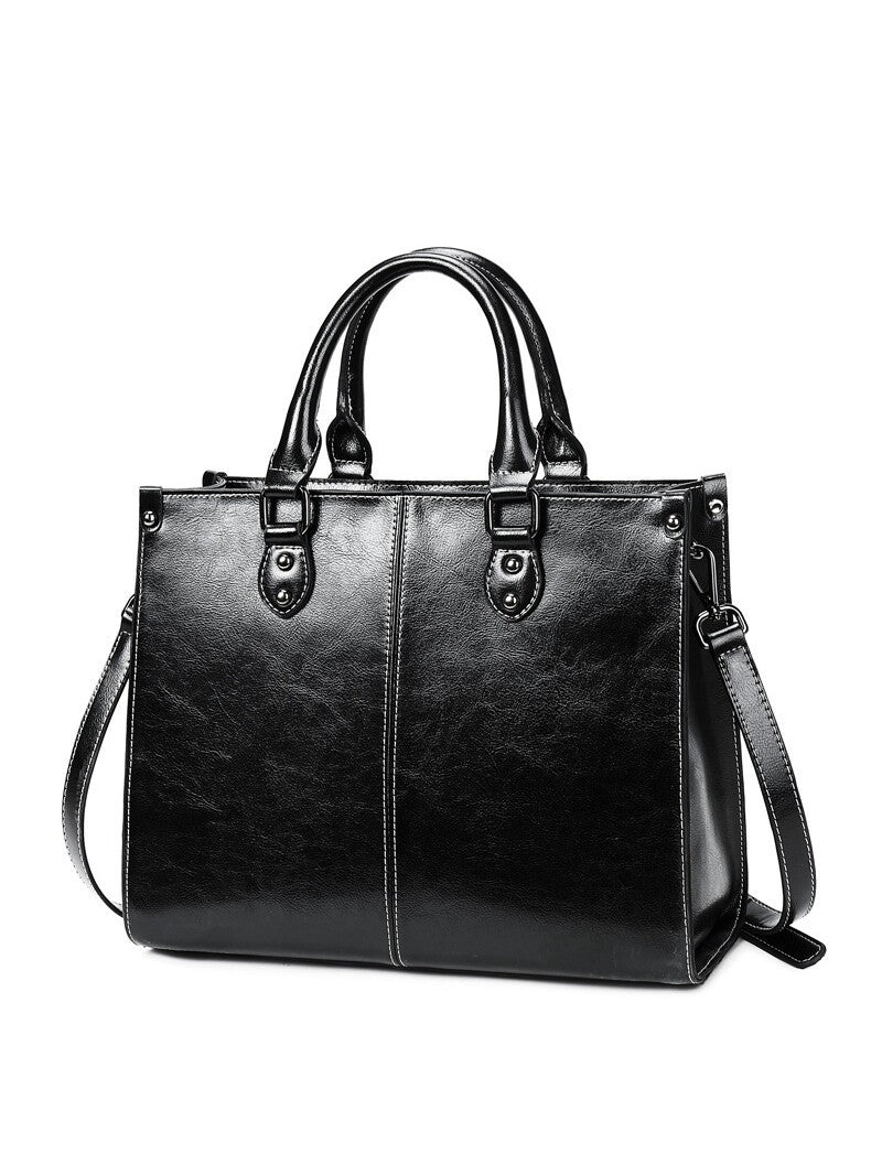 Women's Retro Large Capacity Commuter Business Computer Tote Bags