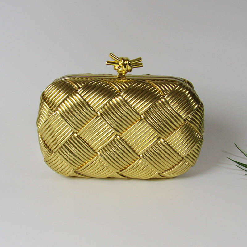 Creative Stylish Hand-woven Clutch Expensive Portable Dinner Bag