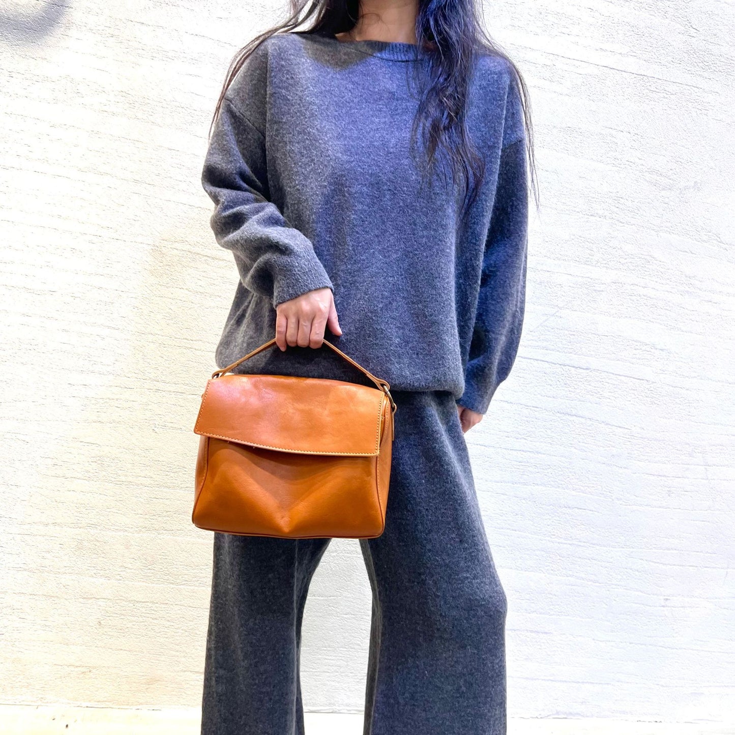 Women's Vintage Handmade First Layer Vegetable Tanning Portable Women's Shoulder Bag