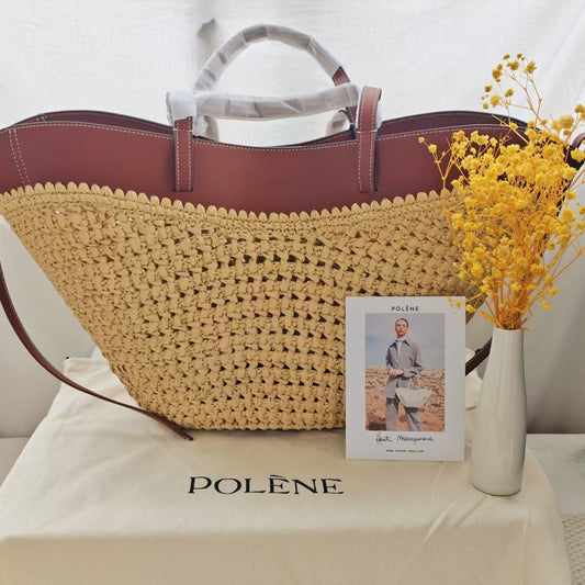 Women's Artistic Fashion Large Capacity Straw Woven Tote Bag