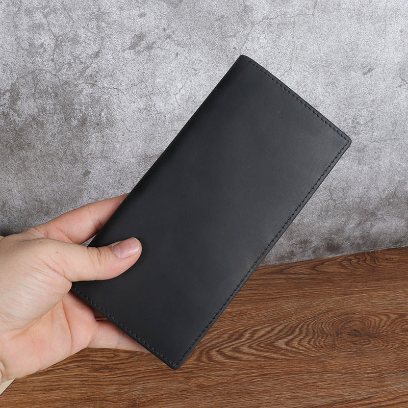 Men's Leather Real Long Suit First Layer Men's Wallet