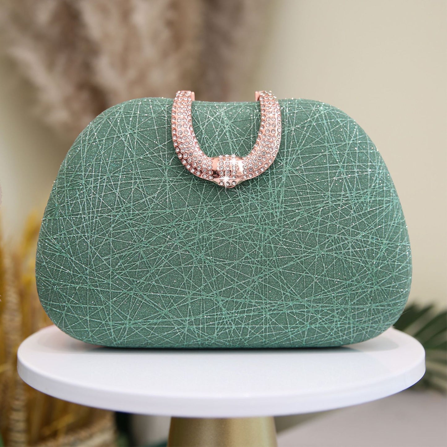 Rhinestone Fashion Thin Glittering Banquet Clutch Party Dinner Bag