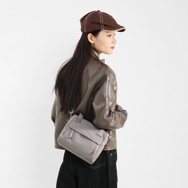 Women's Fashionable Lightweight Textured Nylon Cloth Women's Shoulder Bag
