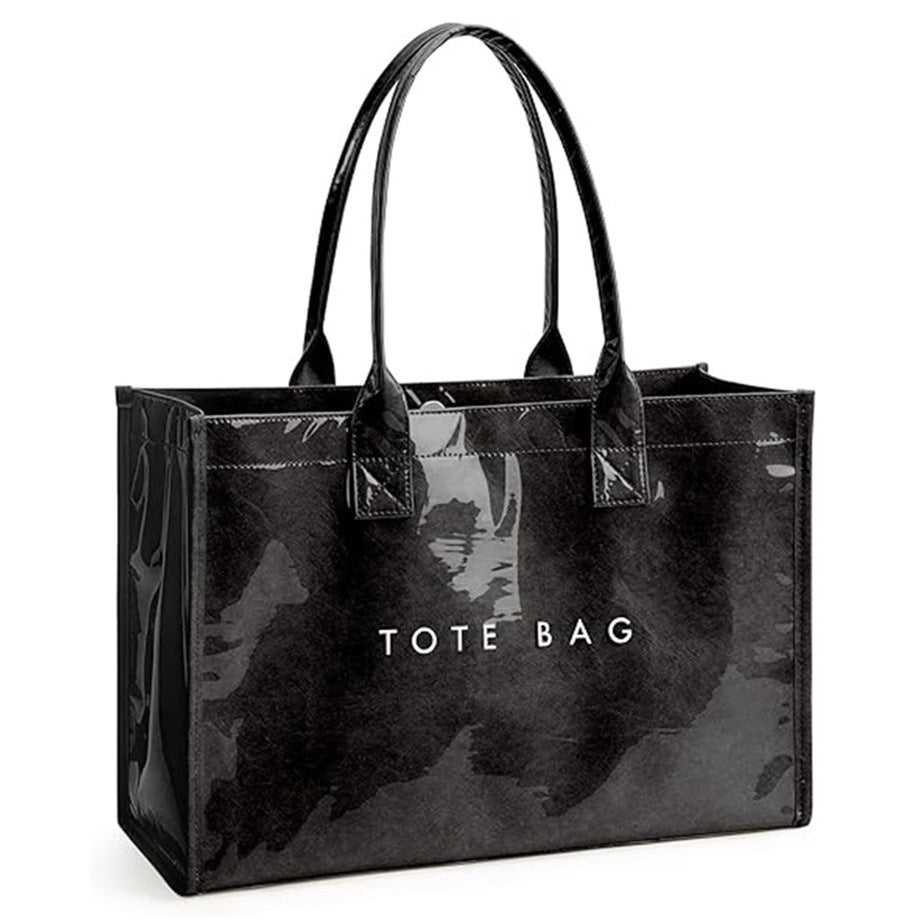 Black Brown Chessboard Large Capacity Double Shoulder Bags
