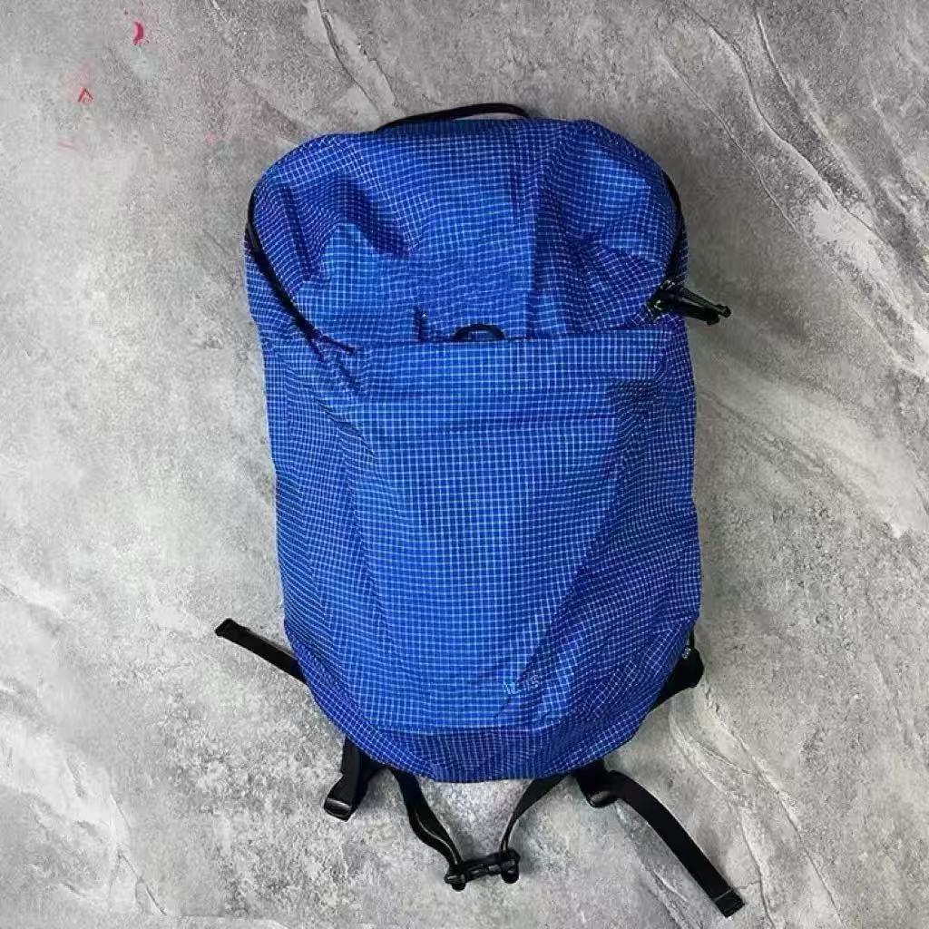 Women's & Men's Chicken Skeleton Large Capacity Plaid Lightweight Waterproof Mountain Climbing, Hiking Bag