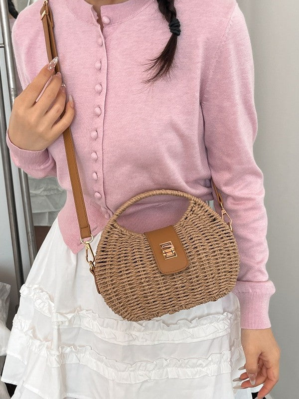 Women's French Minority Fashion Woven Straw Seaside Vacation Bags