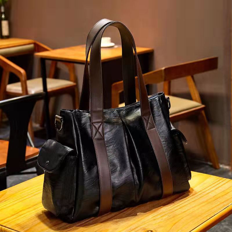 Women's Large Capacity Soft Leather Fashionable Women's Shoulder Bag