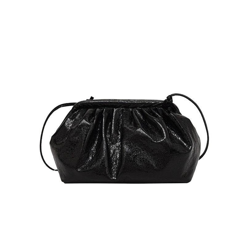 Textured Shell Autumn Advanced Texture Clip Pleated Bags