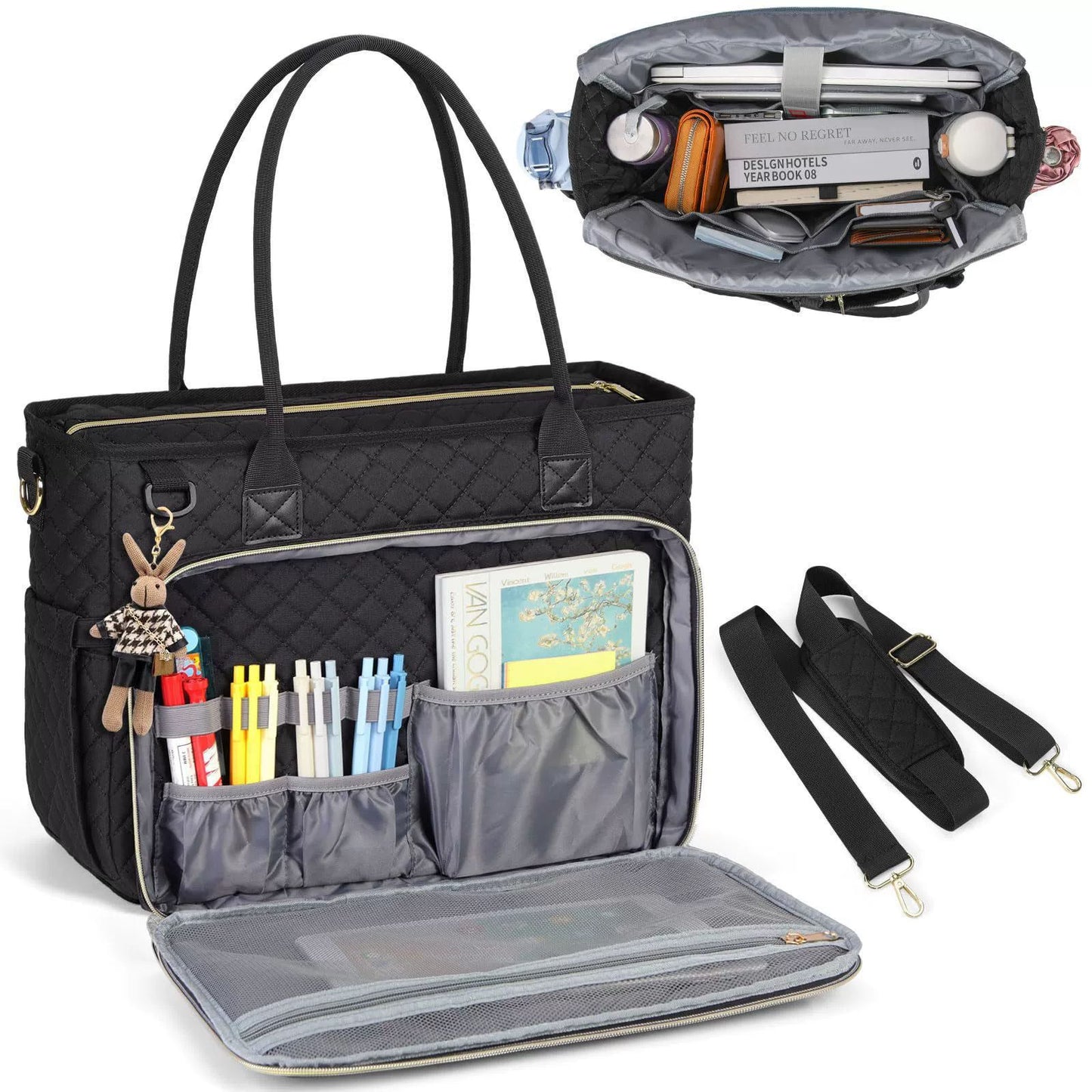 Multifunctional Teacher Large Capacity Portable Notebook Tote Bag