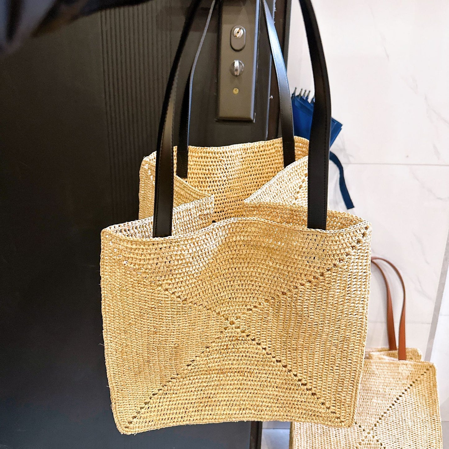 Women's Crocheting Large Capacity Portable Seaside Vacation Style Women's Shoulder Bag