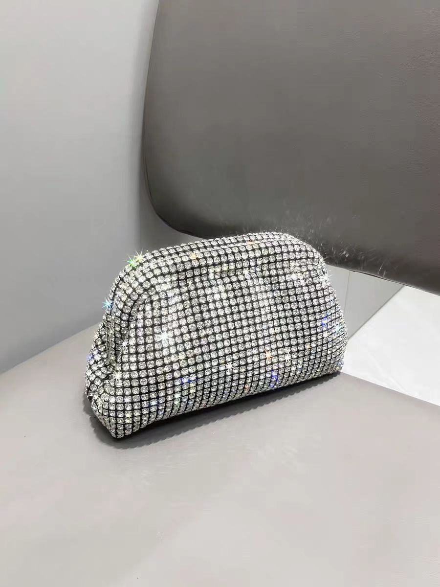 Women's Fashionable Diamond French Shiny Banquet Cloud Women's Clutch