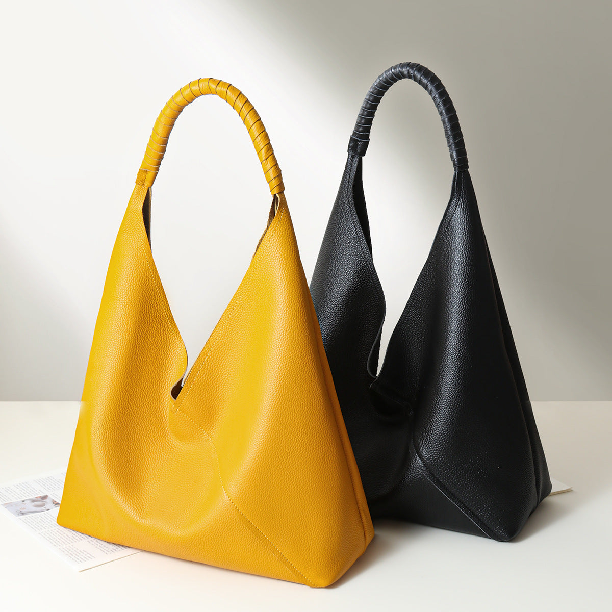 Women's Large Capacity Niche High Sense Genuine Women's Leather Bag