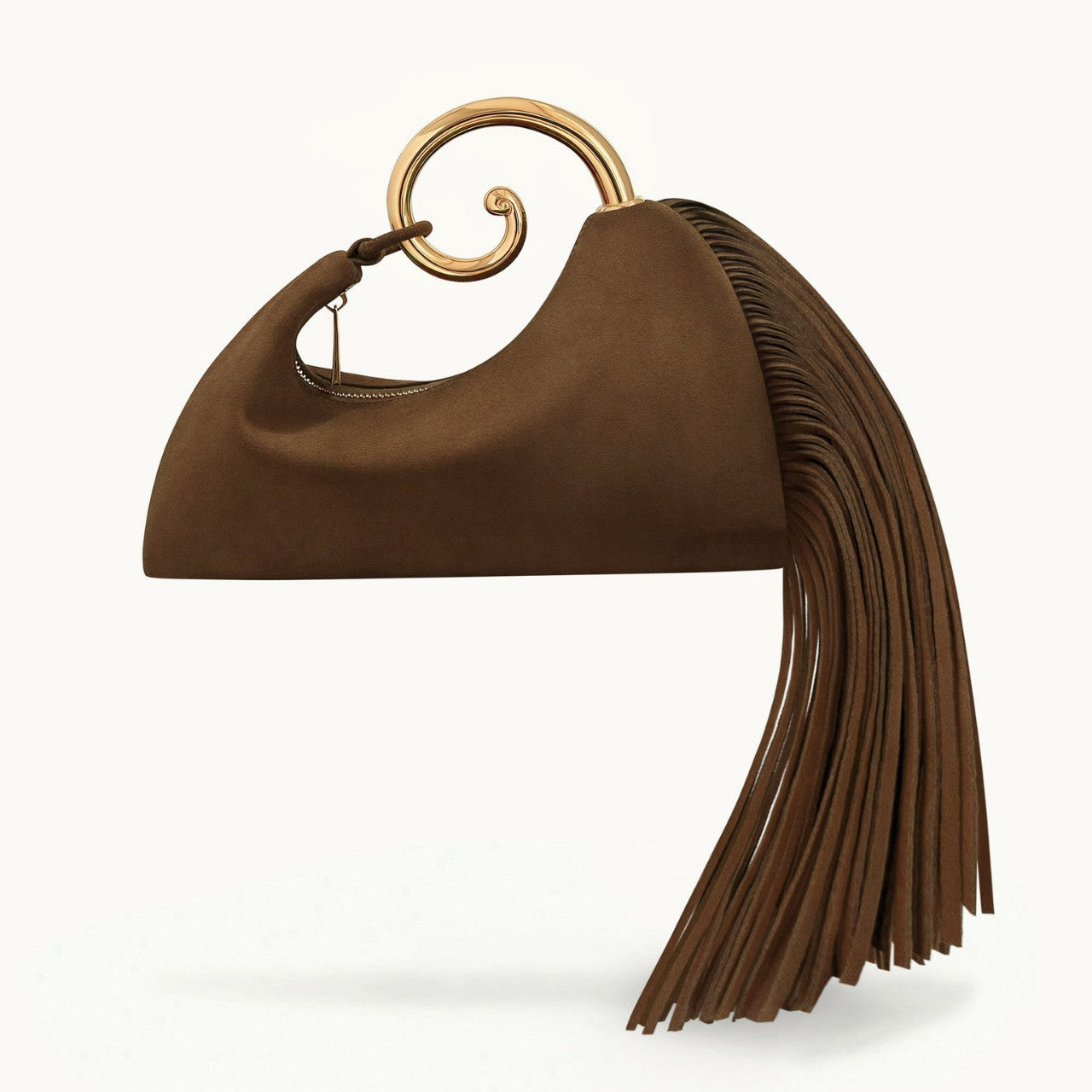 French Elegant Metal Cloud Dinner Early Women's Handbag